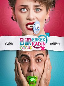 Bir Erkek Bir Kadın İki Çocuk Sezon 1 posteri