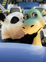 Fotoğraf Sevimli Dinozor Tatilde