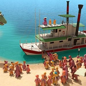 Fotoğraf Sevimli Ejderha Kokonat: Ormanda Şenlik