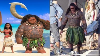 Dwayne Johnson, Canlı Aksiyon "Moana" Filminin Setinde Görüntülendi