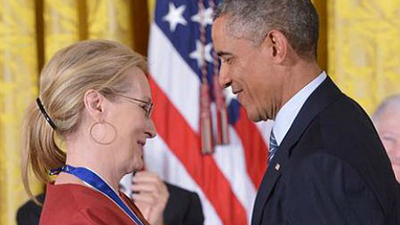 Obama Meryl Streep'e Aşkını İlan Etti haber görseli
