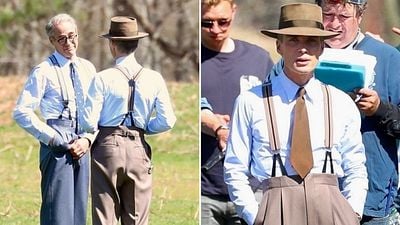 "Oppenheimer"dan Robert Downey Jr. ve Cillian Murphy'li Yeni Set Fotoğrafları!