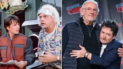 "Geleceğe Dönüş" Yıldızları Michael J. Fox ve Christopher Lloyd Yıllar Sonra Bir Arada! haber görseli