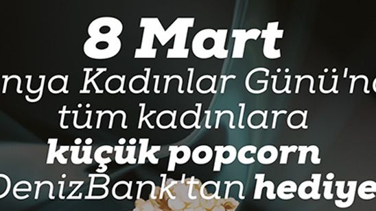 Cinecity Sinemaları’nda Kadınlara 8 Mart Hediyesi DenizBank'tan! haber görseli