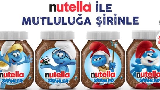 En Çok Sevilen Şirinler Karakterleri Şimdi Nutella Kavanozlarında!