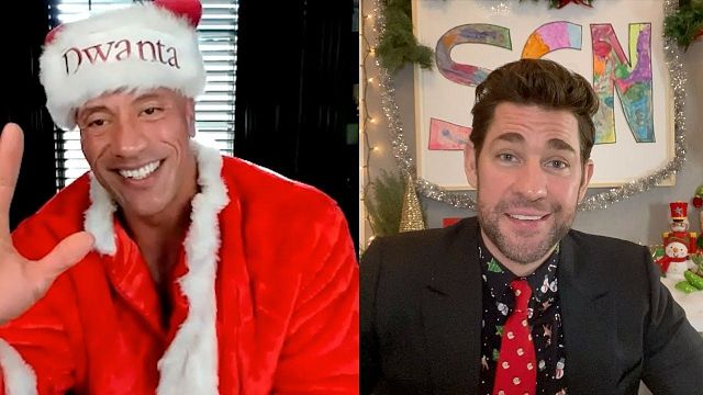 Dwayne Johnson ve John Krasinski, "Some Good News"da Noeli Kutluyor haber görseli