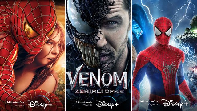 Heyecanla Beklenen Örümcek-Adam Filmleri ve Venom, 24 Haziran'da Disney+'ta!