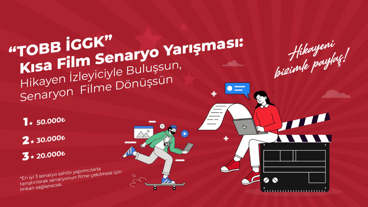 TOBB’dan Genç Senaristlere Büyük Destek: Kısa Film Senaryo Yarışması Başlıyor!