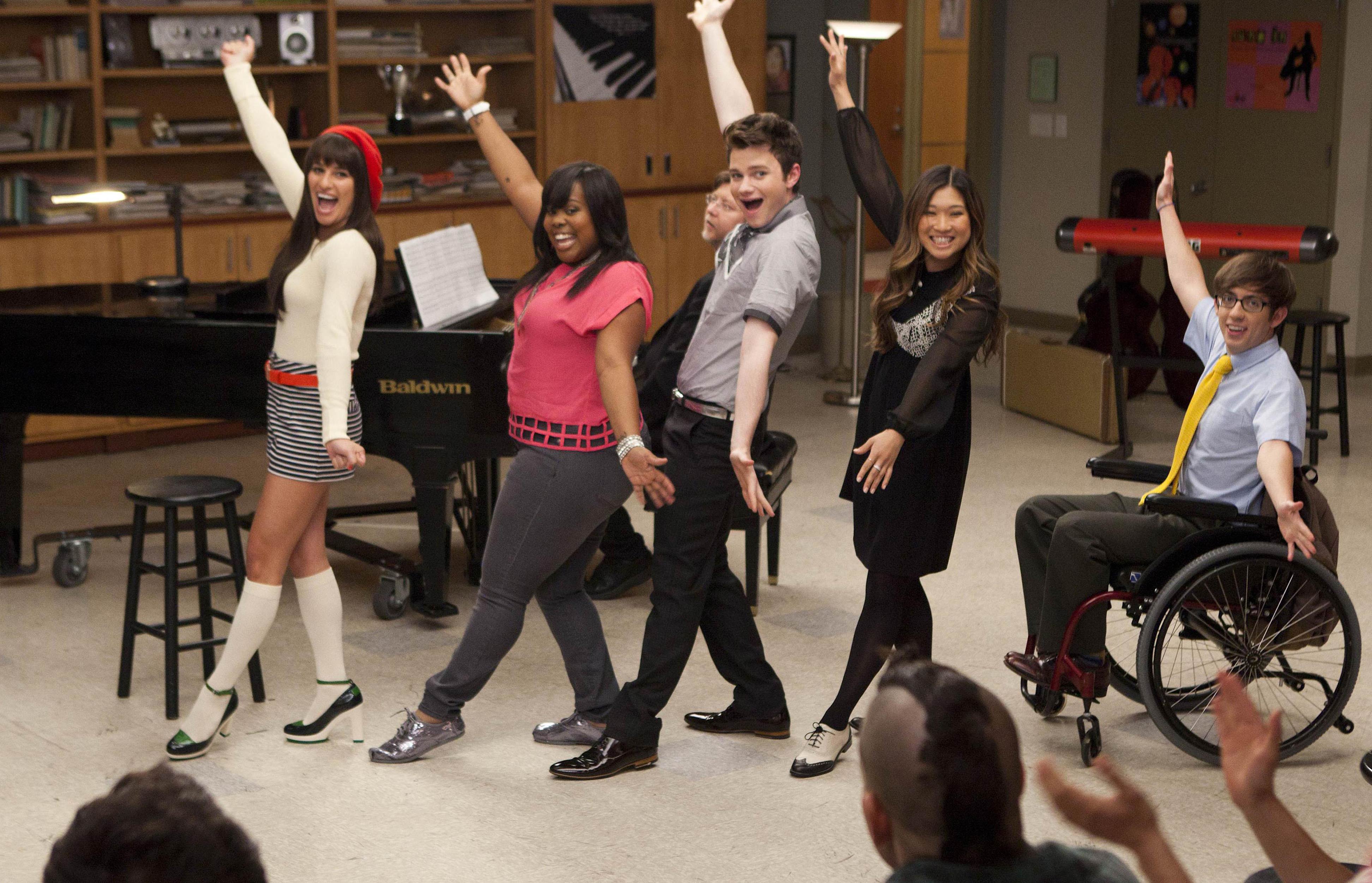 Glee - Sezon 3: Fotograf Amber Riley, Chris Colfer, Jenna Ushkowitz, Kevin ...