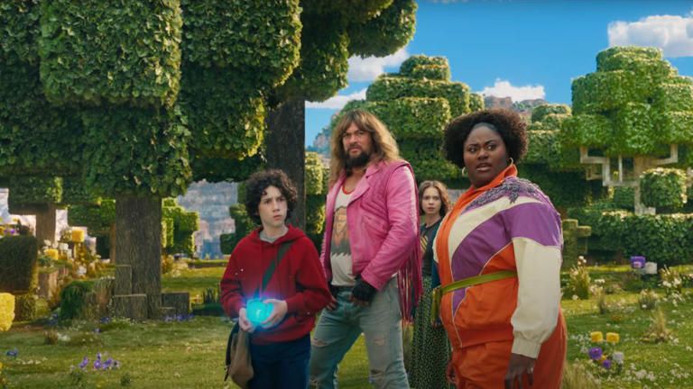 Bir Minecraft Filmi : Fotoğraf Emma Myers, Danielle Brooks, Sebastian Eugene Hansen, Jason Momoa