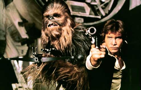 Yıldız Savaşları : Fotoğraf George Lucas, Harrison Ford, Peter Mayhew