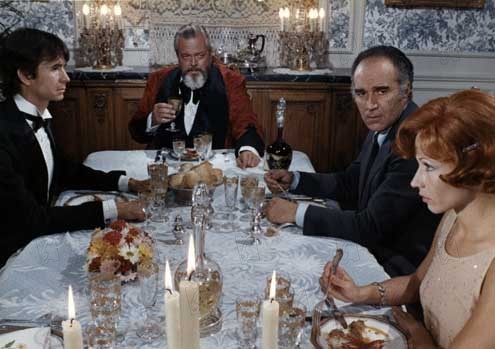 Fotoğraf Michel Piccoli, Marlène Jobert, Claude Chabrol, Orson Welles, Anthony Perkins