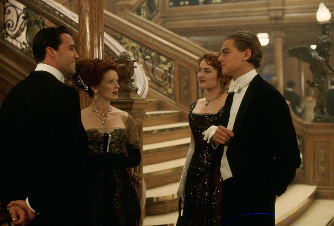 Titanik : Fotoğraf Frances Fisher, Billy Zane, Leonardo DiCaprio, Kate Winslet