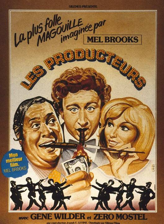 The Producers : Afiş Mel Brooks, Gene Wilder, Zero Mostel