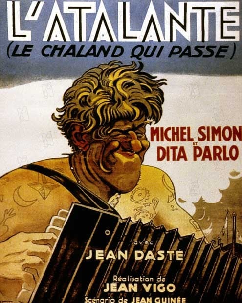 L’atalante : Afiş Jean Vigo, Dita Parlo, Jean Dasté