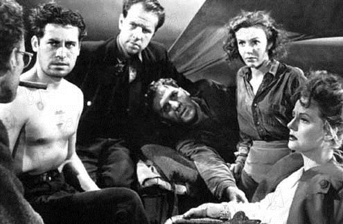 Lifeboat : Fotoğraf Mary Anderson, Alfred Hitchcock, Hume Cronyn, William Bendix, Tallulah Bankhead, Henry Hull