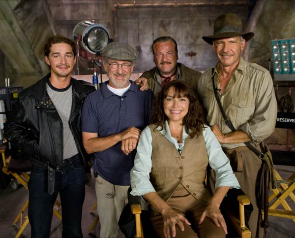 Indiana Jones ve Kristal Kafatası Krallığı : Fotoğraf Harrison Ford, Karen Allen, Shia LaBeouf, Ray Winstone, Steven Spielberg