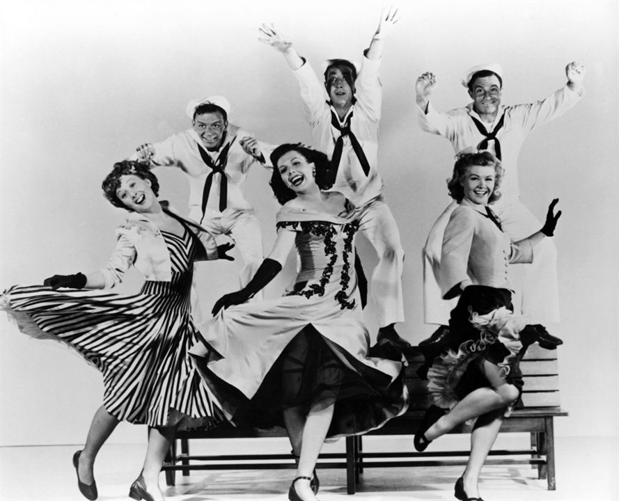 On the Town : Fotoğraf Gene Kelly, Vera-Ellen, Jules Munshin, Frank Sinatra, Ann Miller, Betty Garrett