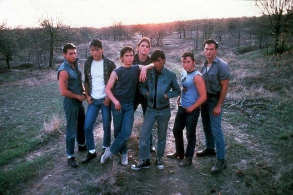 Outsiders, The : Fotoğraf C. Thomas Howell, Patrick Swayze, Rob Lowe, Tom Cruise, Ralph Macchio, Matt Dillon, Emilio Estevez