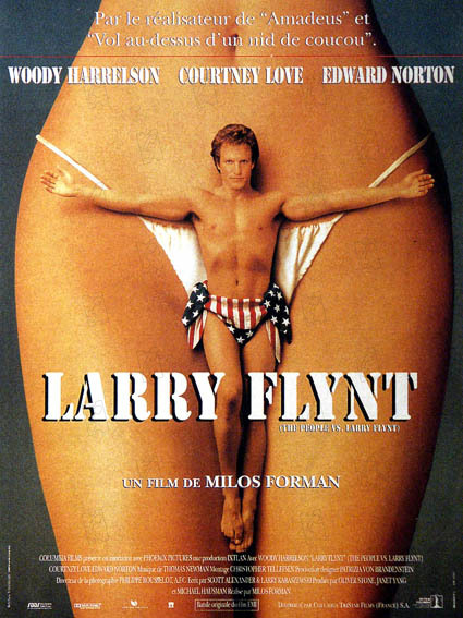 Skandalın Adı Larry Flynt : Afiş Courtney Love, Milos Forman