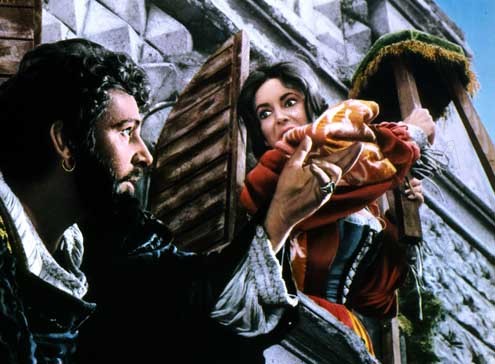 Fotoğraf Franco Zeffirelli, Richard Burton, Elizabeth Taylor