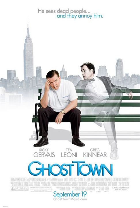 Ghost Town : Afiş Ricky Gervais, Greg Kinnear