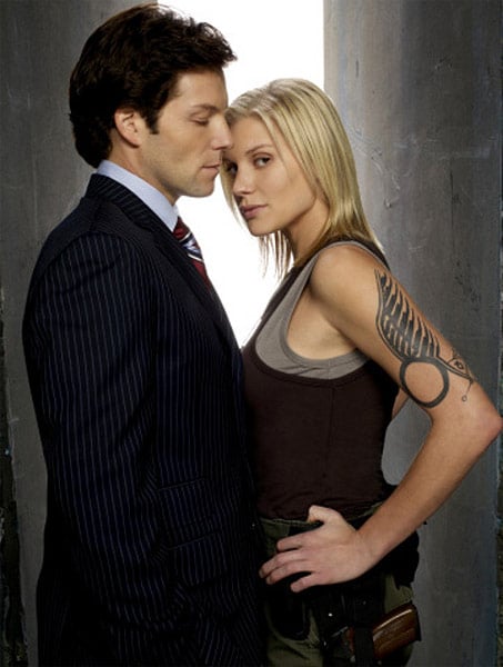 Fotoğraf Jamie Bamber, Katee Sackhoff