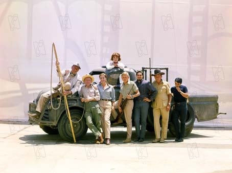 Fotoğraf Howard Hawks, John Wayne, Bruce Cabot, Gérard Blain, Elsa Martinelli, Red Buttons