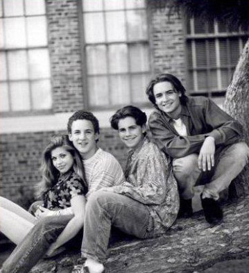 Fotoğraf Rider Strong, Ben Savage, Danielle Fishel, Will Friedle