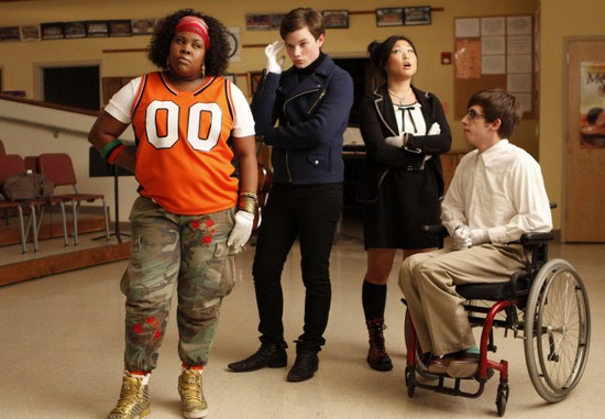 Fotoğraf Chris Colfer, Amber Riley, Jenna Ushkowitz, Kevin McHale