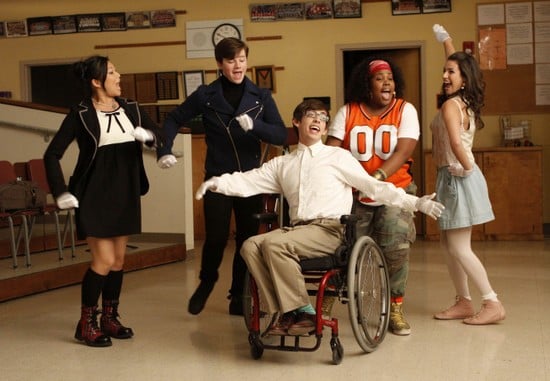 Fotoğraf Jenna Ushkowitz, Lea Michele, Chris Colfer, Amber Riley, Kevin McHale