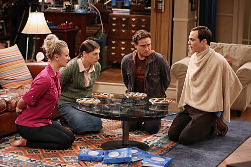 The Big Bang Theory : Fotoğraf Mayim Bialik, Kaley Cuoco, Johnny Galecki, Jim Parsons