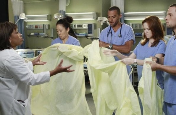 Grey's Anatomy : Fotoğraf Sarah Drew, Sandra Oh, Justin Chambers (I), Chandra Wilson, Jesse Williams