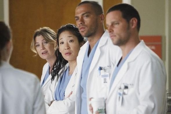 Grey's Anatomy : Fotoğraf Ellen Pompeo, Sarah Drew, Jesse Williams, Justin Chambers (I), Sandra Oh