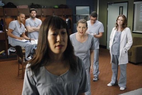Grey's Anatomy : Fotoğraf Robert Baker, Jesse Williams, Sandra Oh, Justin Chambers (I), Ellen Pompeo, Sarah Drew