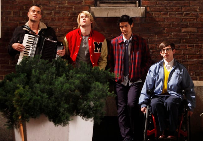 Glee : Fotoğraf Harry Shum Jr., Mark Salling, Kevin McHale, Chord Overstreet