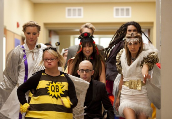 Glee : Fotoğraf Kevin McHale, Vanessa Lengies, Jenna Ushkowitz, Heather Morris, Lauren Potter (V)