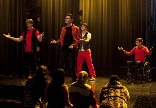 Glee : Fotoğraf Cory Monteith, Kevin McHale, Chord Overstreet, Blake Jenner
