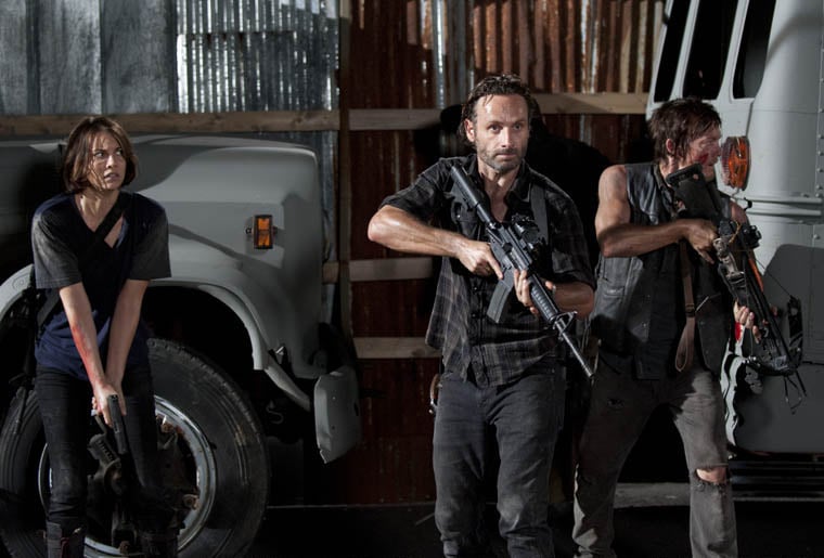 The Walking Dead : Fotoğraf Norman Reedus, Lauren Cohan, Andrew Lincoln
