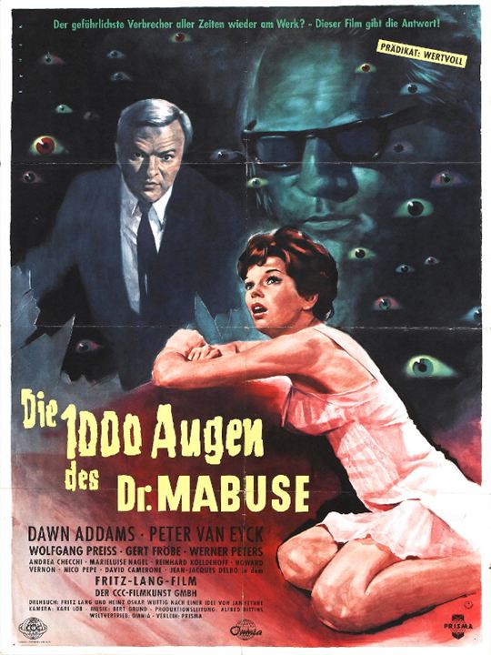 Die 1000 Augen des Dr. Mabuse : Afiş