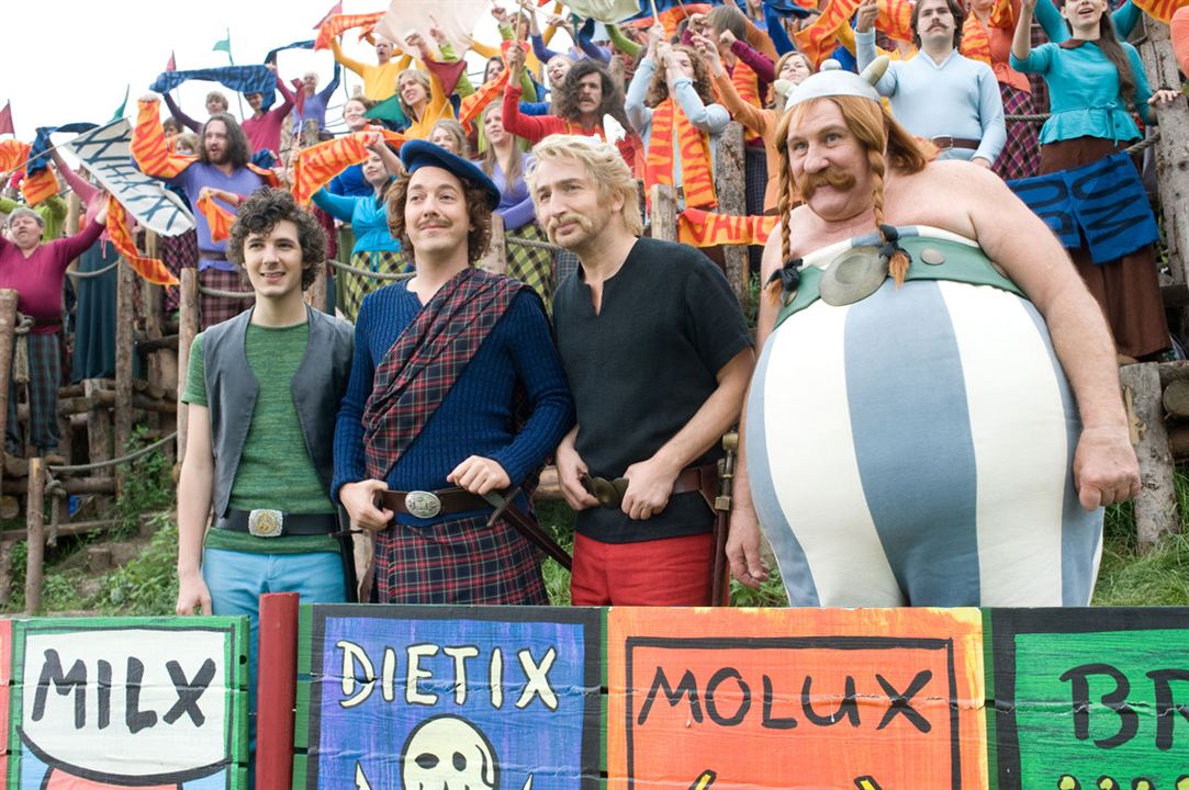 Asteriks ve Oburiks Gizli Görevde : Fotoğraf Vincent Lacoste, Edouard Baer, Gérard Depardieu, Guillaume Gallienne