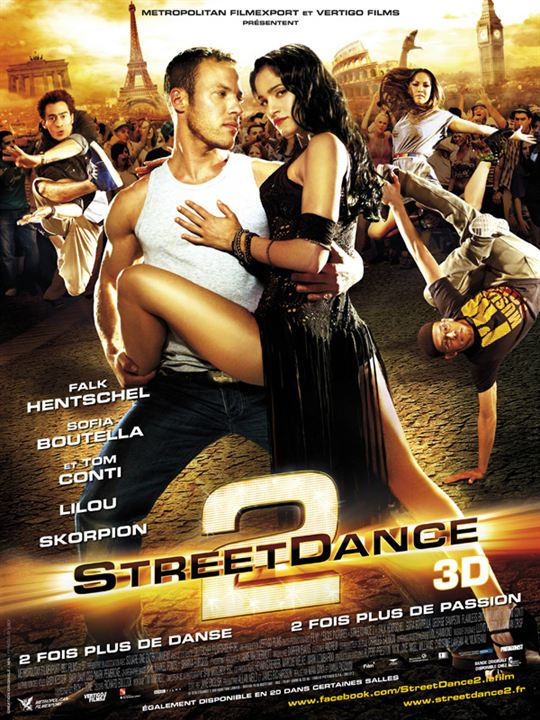 Street Dance 2 [3D] : Afiş Max Giwa, Dania Pasquini, Falk Hentschel, Brice Larrieu "Skorpion"