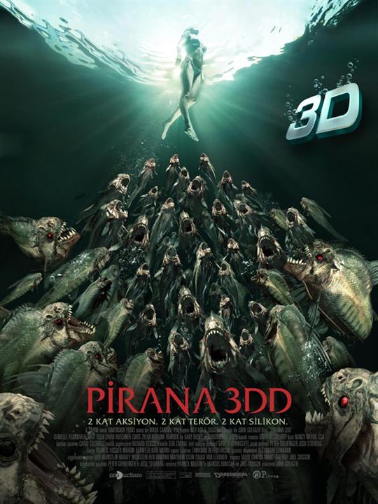 Pirana 3DD : Afiş