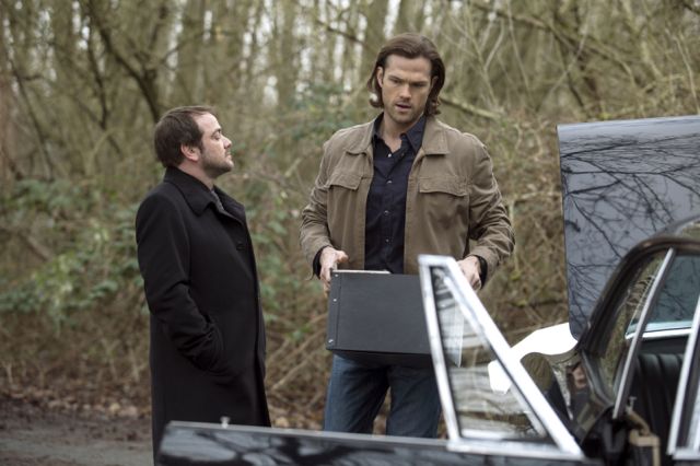 Fotoğraf Mark Sheppard, Jared Padalecki