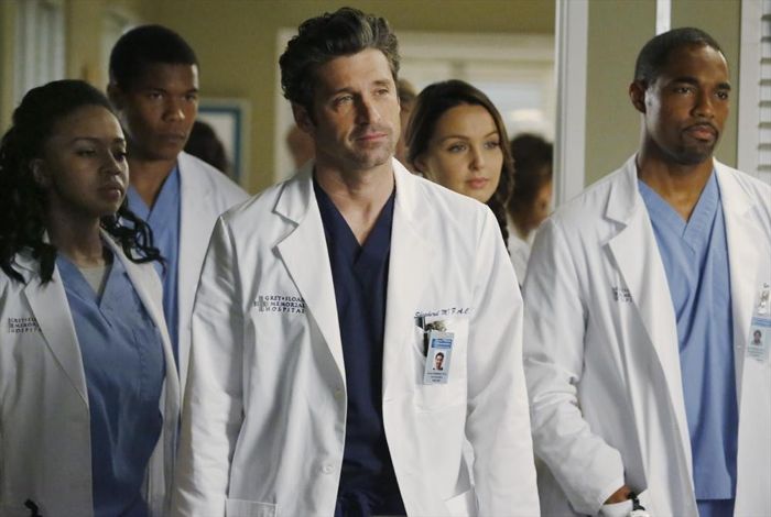 Fotoğraf Jason George (II), Gaius Charles, Patrick Dempsey, Camilla Luddington, Jerrika Hinton