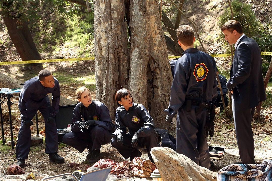 Fotoğraf David Boreanaz, Tamara Taylor, Eugene Byrd, Emily Deschanel