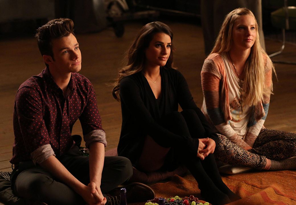Glee : Fotoğraf Chris Colfer, Heather Morris, Lea Michele