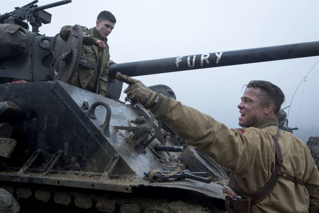 Fury : Fotoğraf Logan Lerman, Brad Pitt
