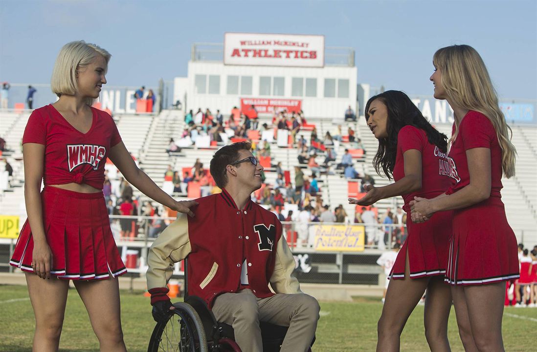 Glee : Fotoğraf Dianna Agron, Kevin McHale, Naya Rivera, Heather Morris
