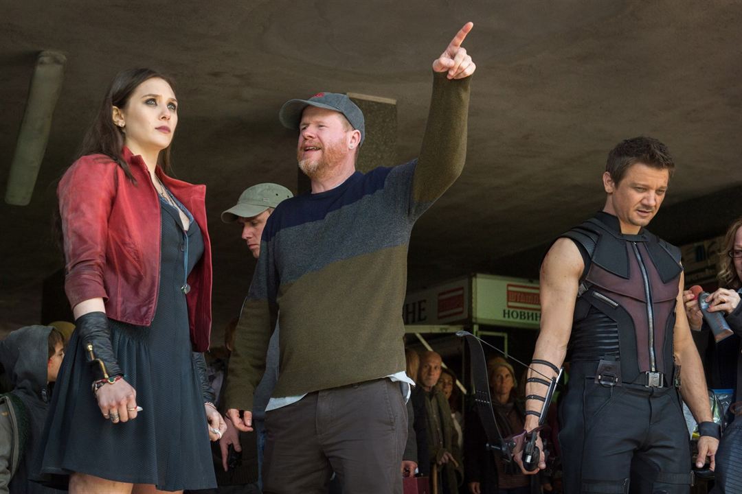 Yenilmezler: Ultron Çağı : Fotoğraf Elizabeth Olsen, Joss Whedon, Jeremy Renner